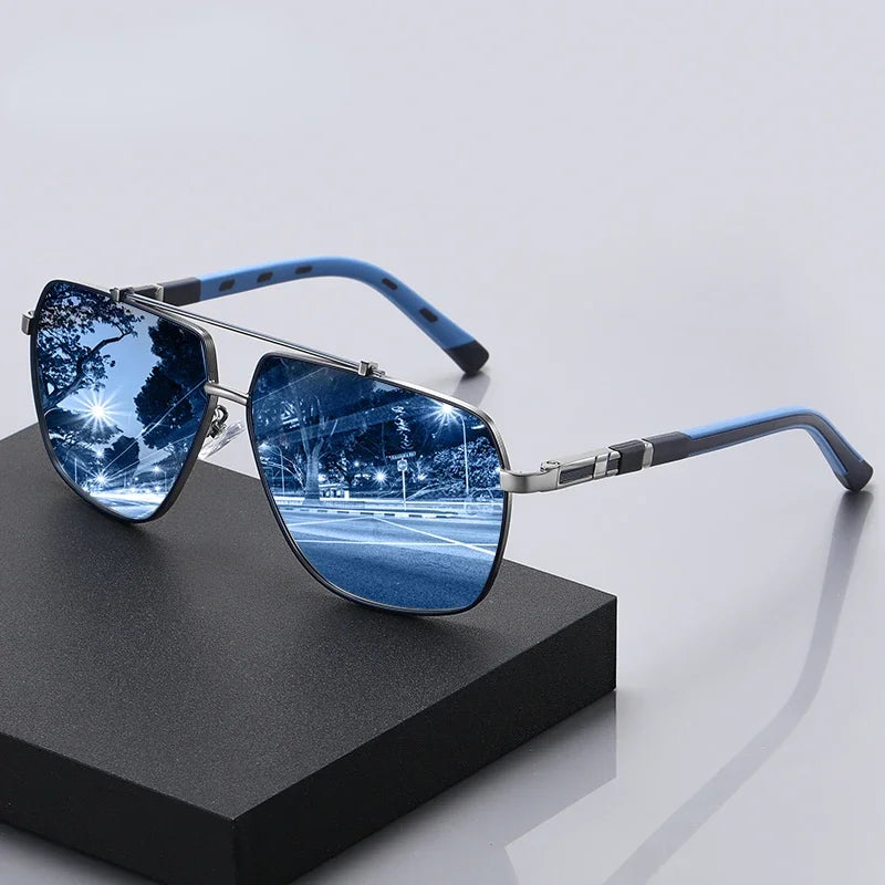 Lunettes de soleil aviateur polarisées UV400 métal léger protection optimale homme femme style pilote intemporel | Koossa