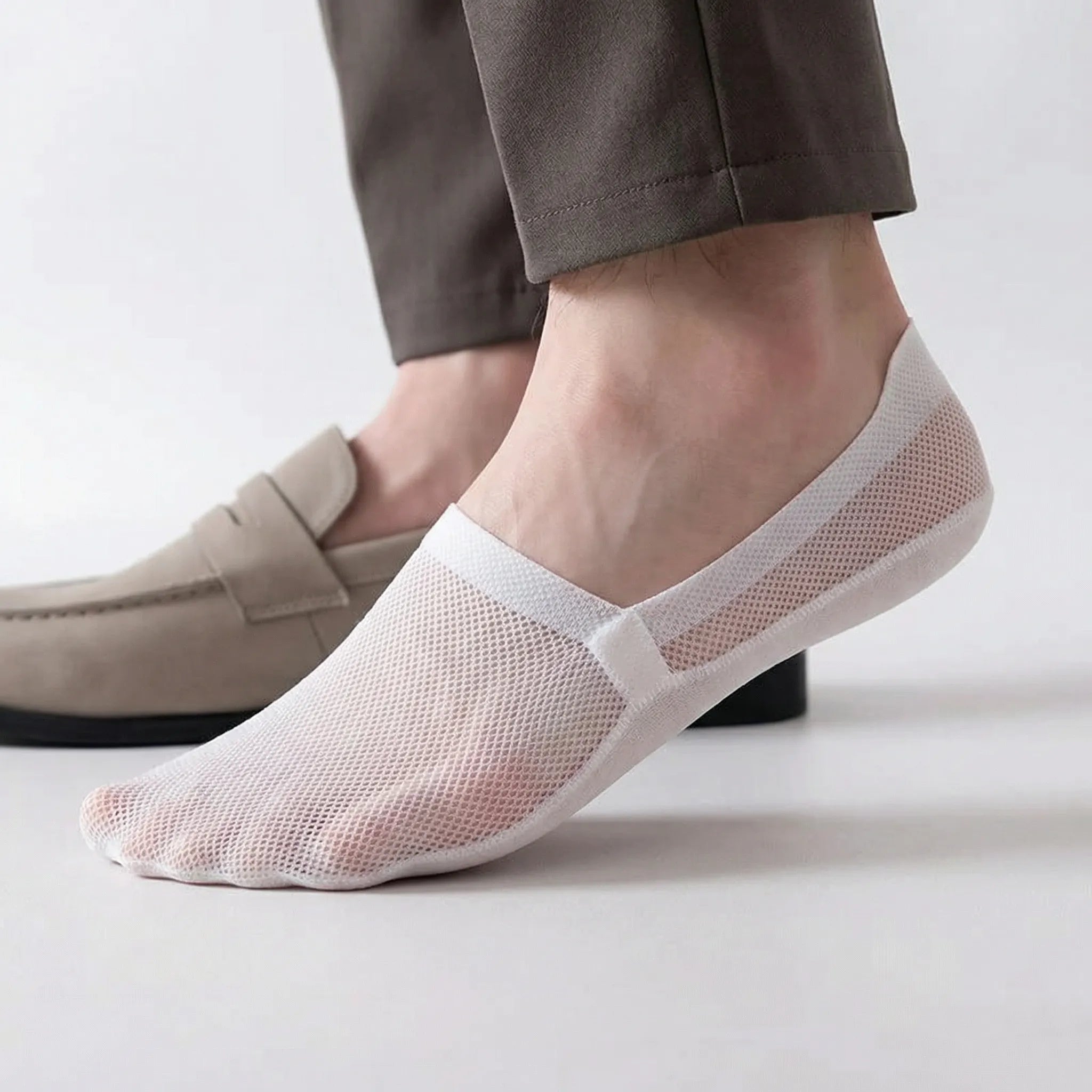 Socquettes invisibles antidérapantes homme pour baskets et chaussures basses EU 38–46 six coloris confort | Koossa