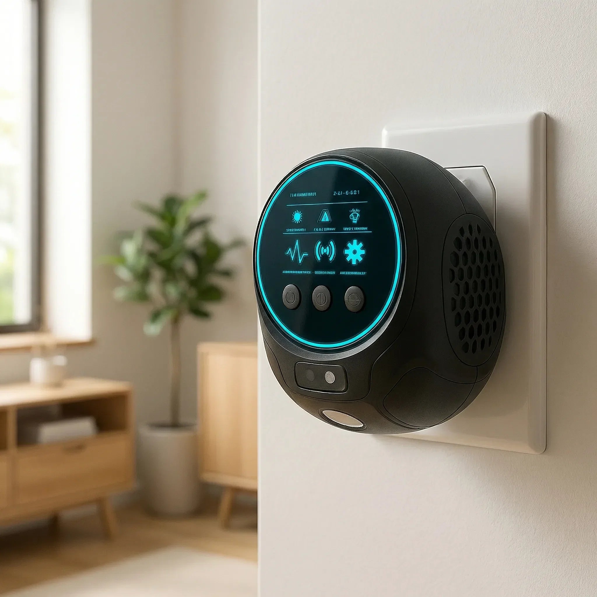 Répulsif à Ultrasons pour Insectes Volants – 4 Haut-Parleurs Sans Produit Chimique Idéal Intérieur et Terrasse | Koossa