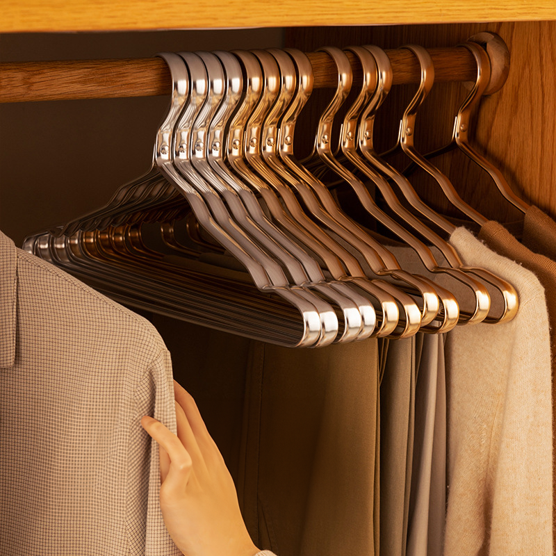 Support Suspendu Métallique Poli Organisateur Penderie Dressing Veste Chemisier Rangement Intérieur Élégant | Koossa