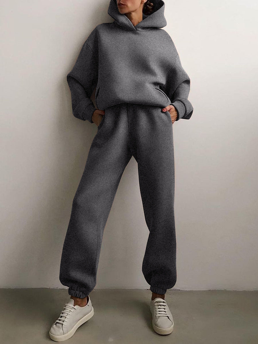 Women's Two-Piece Tracksuit Set with Zip Jacket and Elasticated Joggers — Casual Loungewear for Everyday Comfort | Koossa