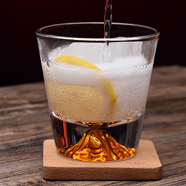 Verre à Whisky Edo Kiriko Cristal Japonais Taillé Main Coffret Bois Authentique Artisanat Traditionnel | Koossa