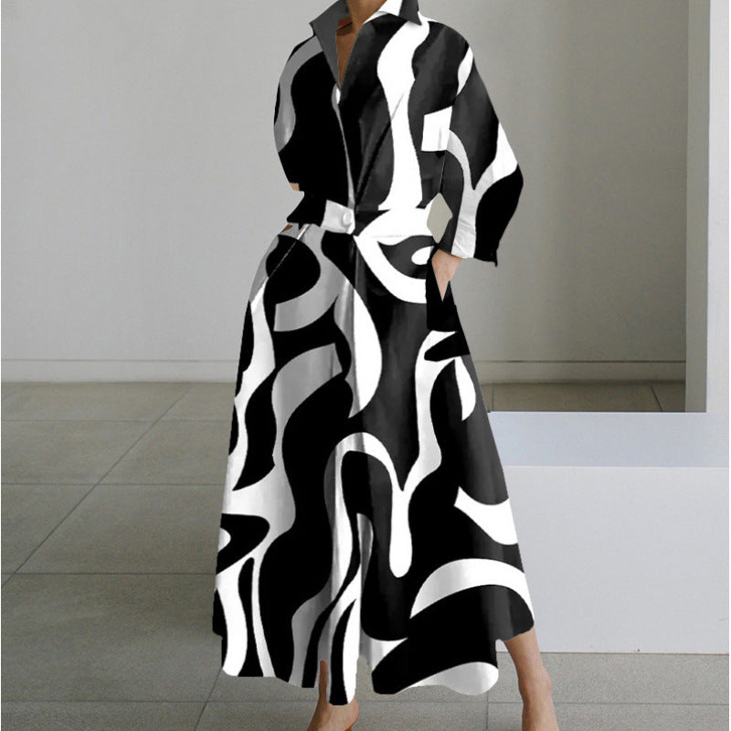 Women's Wrap Front Collared Maxi Dress in 14 Prints and Colours for Special Occasions and Everyday Elegance | Koossa