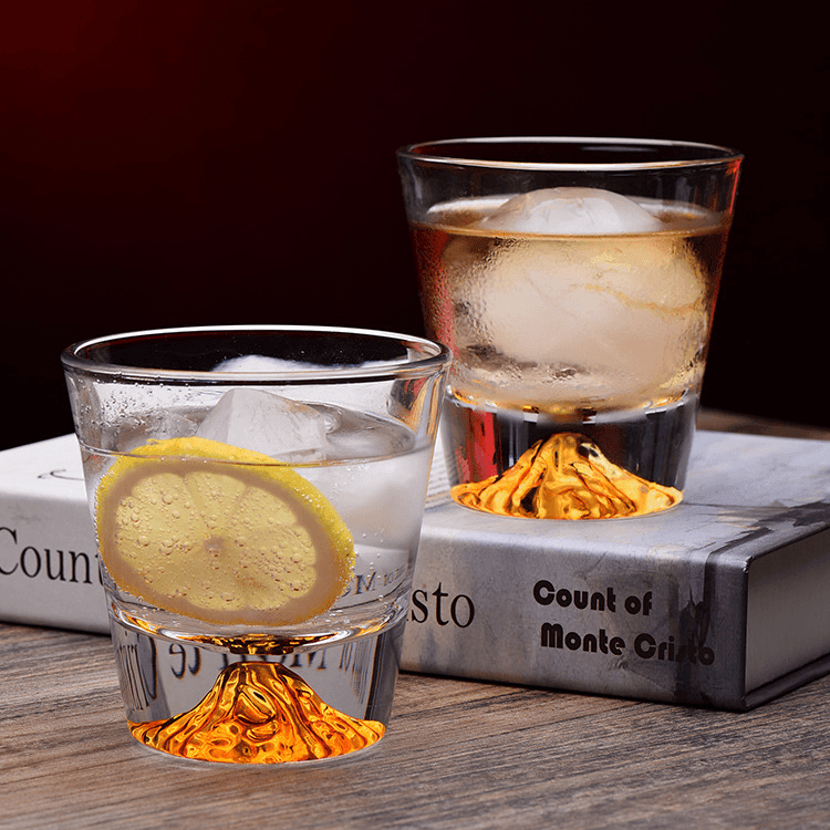 Verre à Whisky Edo Kiriko Cristal Japonais Taillé Main Coffret Bois Authentique Artisanat Traditionnel | Koossa