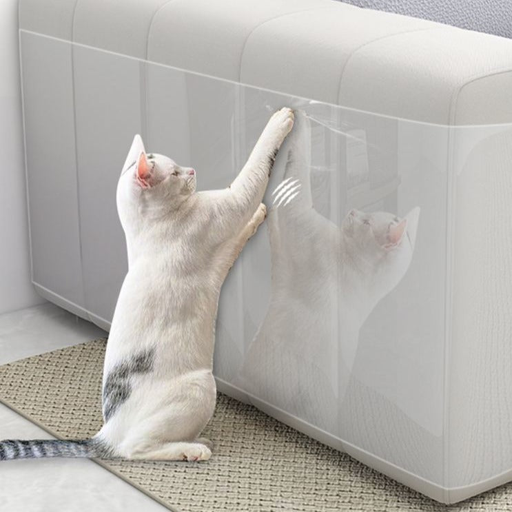 Cat Sofa Protector Transparent Self-Adhesive 30x45cm 5-Pack 10-Pack Anti-Scratch Clear Couch Guard Furniture Film | Koossa