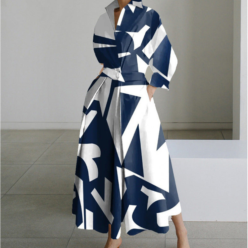 Women's Wrap Front Collared Maxi Dress in 14 Prints and Colours for Special Occasions and Everyday Elegance | Koossa