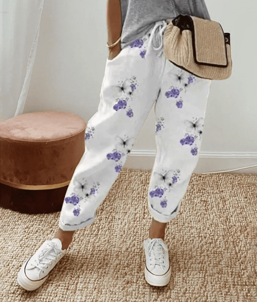 Women's Wide-Leg Trousers with Elasticated Drawstring Waist — Elegant Relaxed-Fit Trousers for Everyday Wear & Smart Casual Occasions | Koossa
