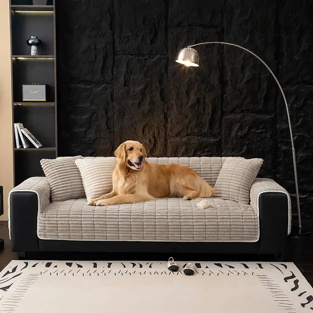 Sofa Cover Flannel Quilted Non-Slip One-Piece Pet Protection Washable Recliner Loveseat Large Sofa Couch Pad | Koossa