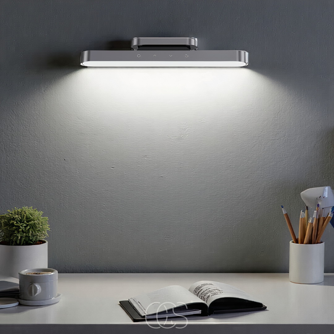 Applique LED magnétique sans fil dimmable aluminium 30 cm rechargeable USB-C éclairage d'ambiance moderne | Koossa