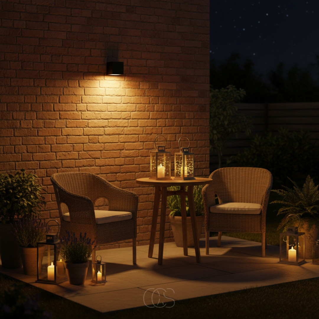 Applique murale LED solaire noire pour jardin et terrasse étanche IP65 sans fil autonome éclairage extérieur | Koossa