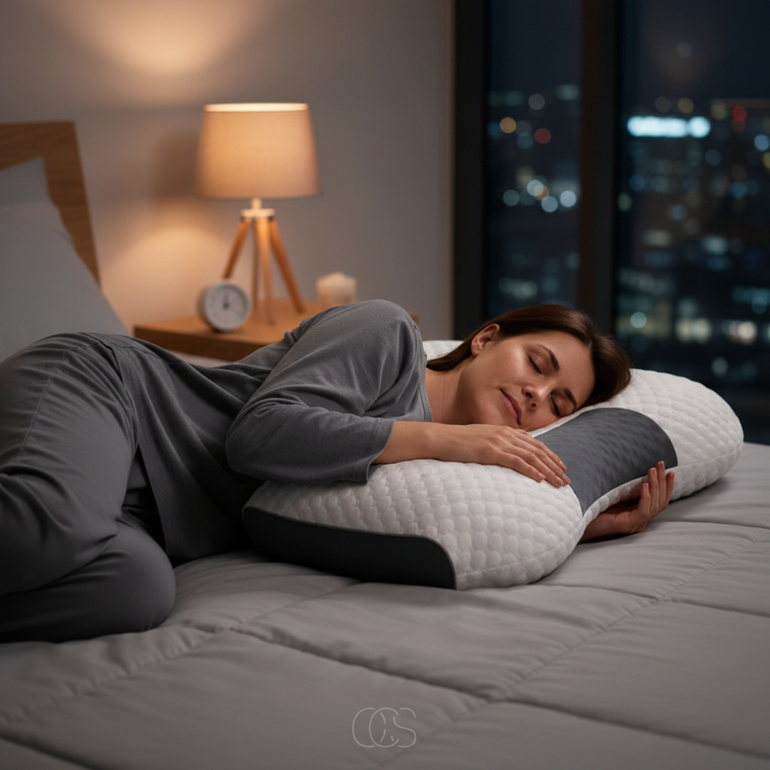 Oreiller ergonomique à mémoire de forme pour soutien cervical optimal, sommeil réparateur et confort durable | Koossa