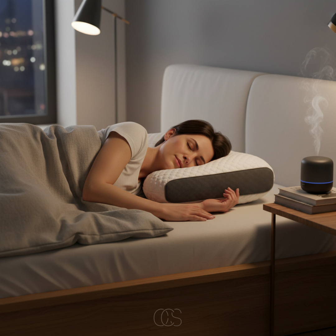 Oreiller ergonomique à mémoire de forme pour soutien cervical optimal, sommeil réparateur et confort durable | Koossa