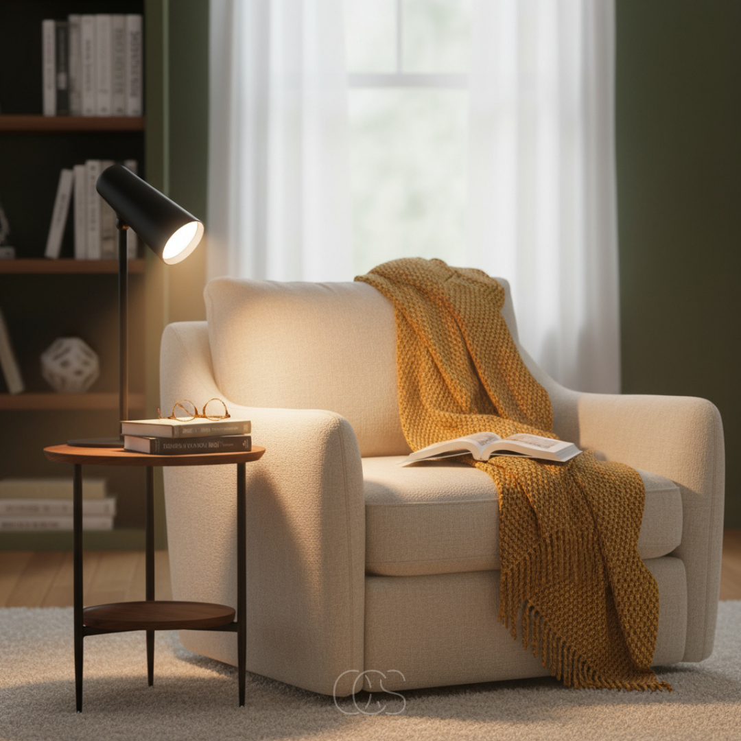 Lampe de bureau sans fil rechargeable tactile réglable 3 températures de lumière design industriel nomade | Koossa