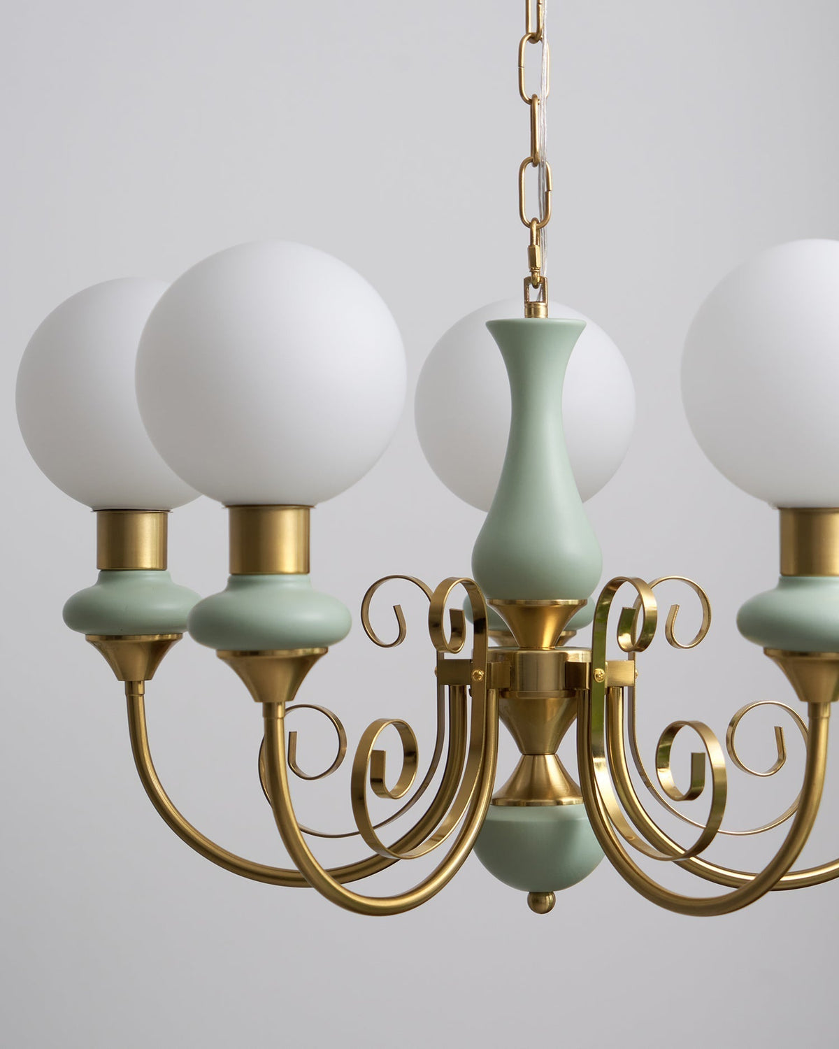Modern Glass Sphere Pendant Chandelier with Iron Frame, Multi-Light Fixture for Dining Room, Kitchen Island Lighting, Adjustable Hanging | Lonoma