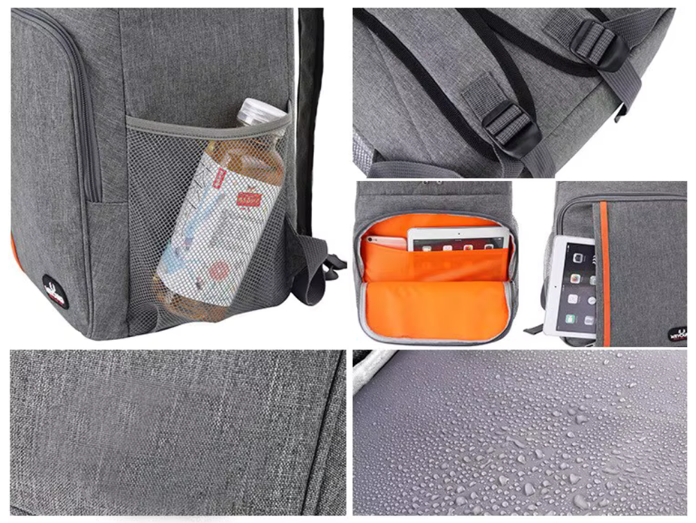Sac à dos isotherme 18L 30L isolation 16 heures Oxford nylon pour pique-nique camping randonnée plage | Koossa