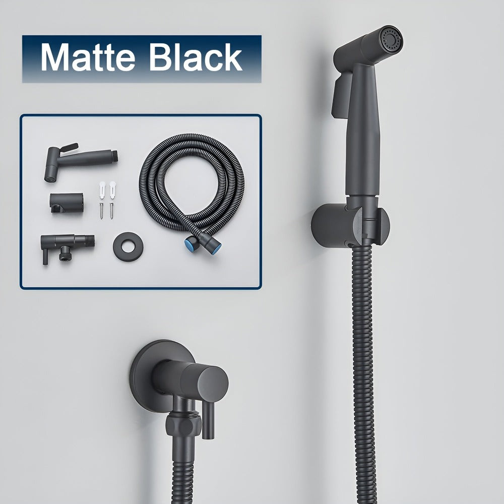 Douchette Hygiénique Murale Inox Jet Réglable Toilette Moderne Salle d'Eau Bien-Être Quotidien Compact | Koossa