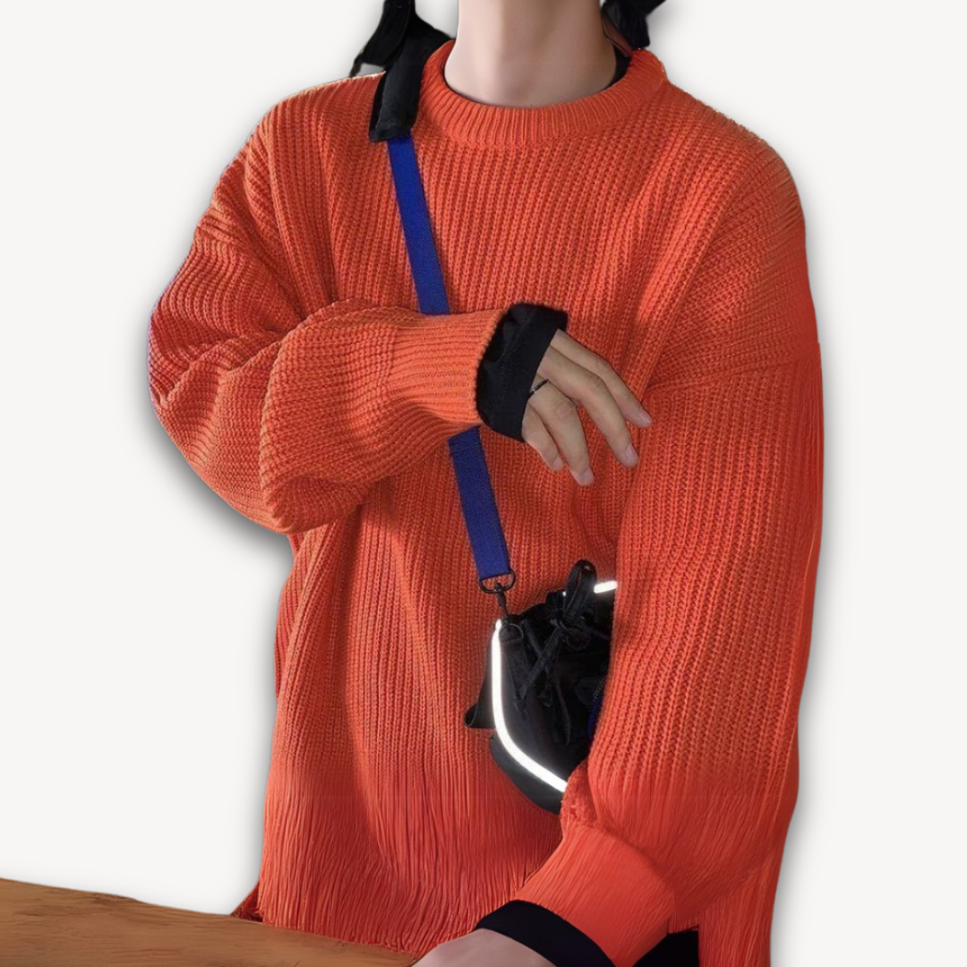 Women's Oversized Knitted Jumper in Twelve Colours — Relaxed Drop-Shoulder Pullover with Ribbed Cuffs for Effortless Weekend Style | Koossa