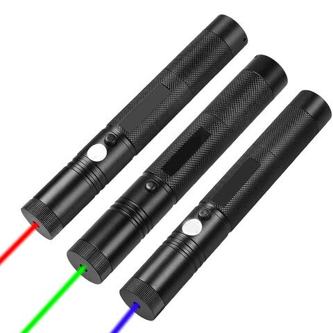 Pointeur Laser Rechargeable USB-C Portée 10 km Astronomie Observation Nocturne Extérieur Vert Rouge Bleu Aluminium | Koossa