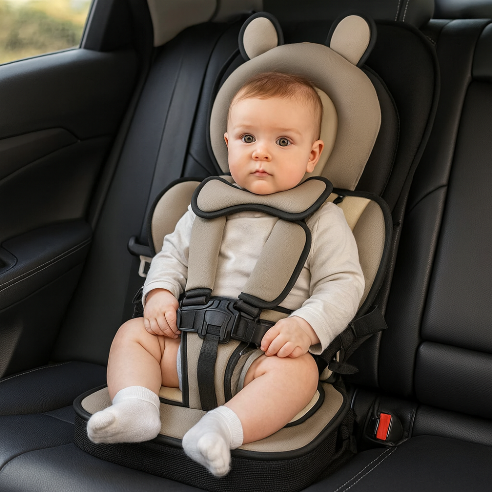 Siège d'Appoint Pliable avec Harnais de Sécurité pour Bébé et Tout-Petit Nomade Léger Polyvalent Pratique | Koossa