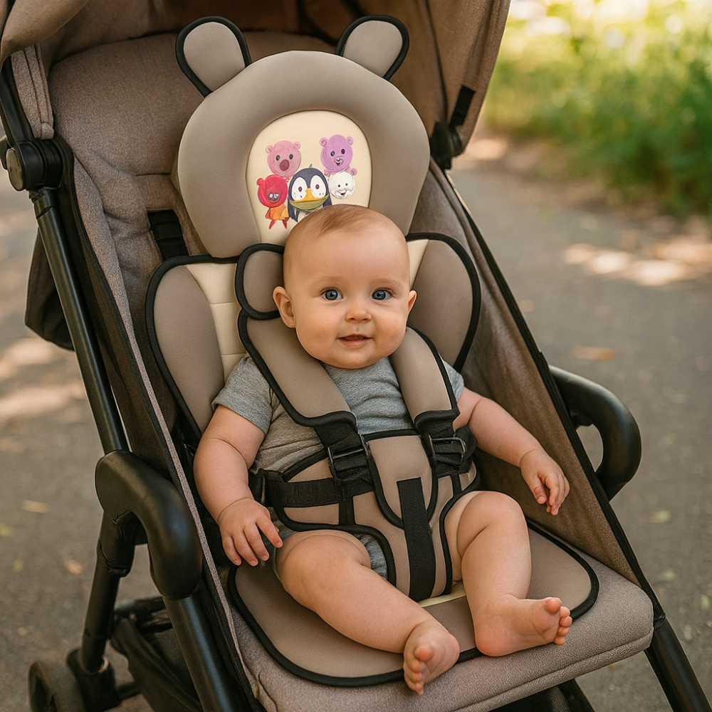 Siège d'Appoint Pliable avec Harnais de Sécurité pour Bébé et Tout-Petit Nomade Léger Polyvalent Pratique | Koossa
