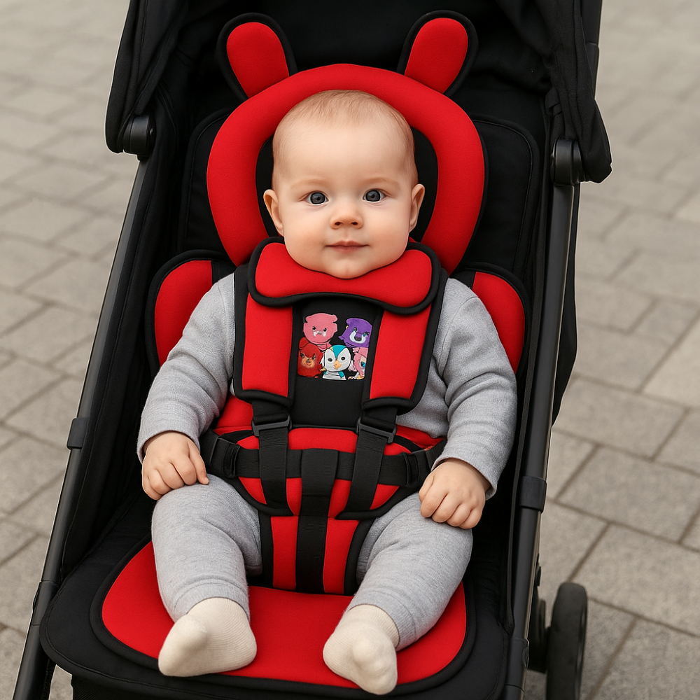 Siège d'Appoint Pliable avec Harnais de Sécurité pour Bébé et Tout-Petit Nomade Léger Polyvalent Pratique | Koossa