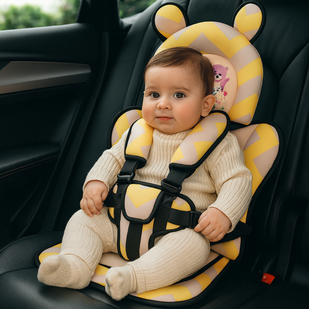 Siège d'Appoint Pliable avec Harnais de Sécurité pour Bébé et Tout-Petit Nomade Léger Polyvalent Pratique | Koossa
