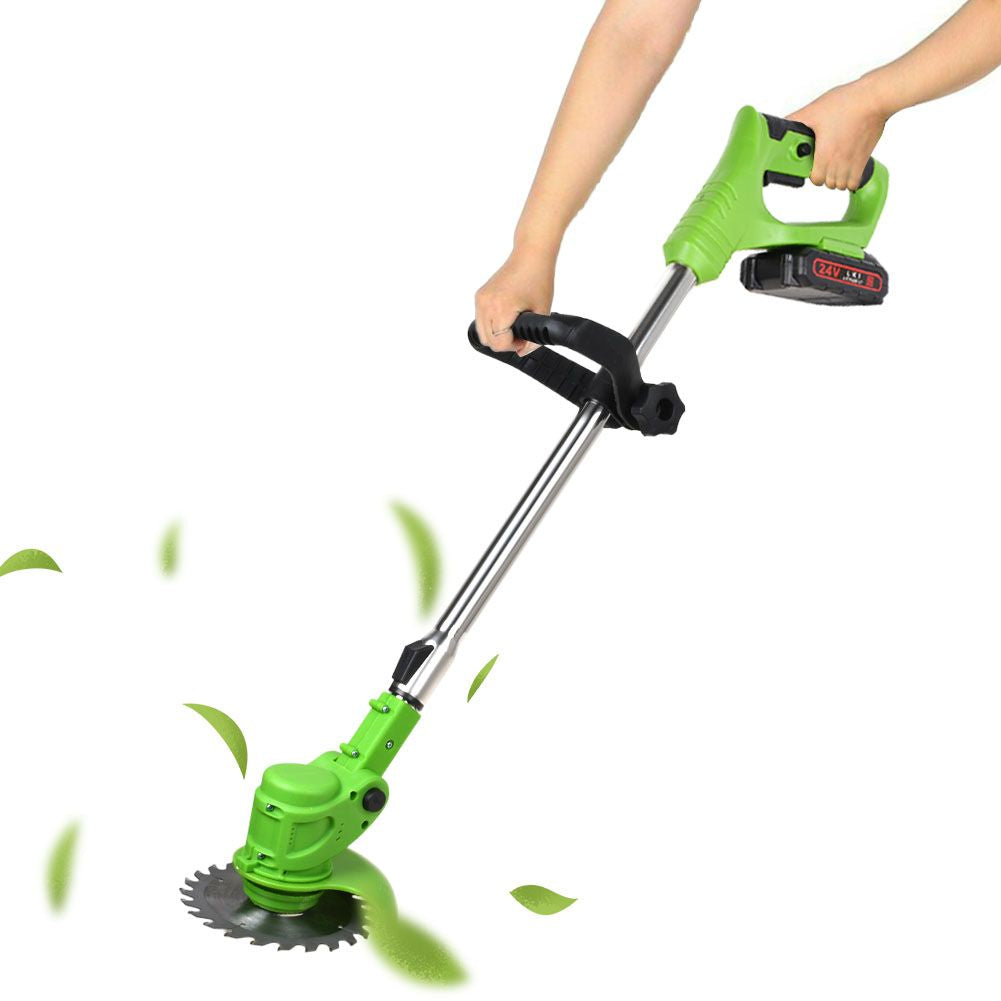 Coupe-bordures sans fil 24 V avec lame rotative 15 cm pour pelouses jardins allées et finitions nettes précises | Koossa