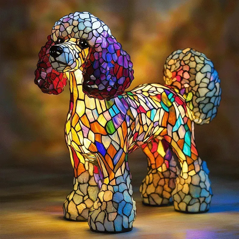 Handcrafted Dog Table Lamp — Warm Ambient Lighting for Pet Lovers & Home Décor Enthusiasts | Koossa