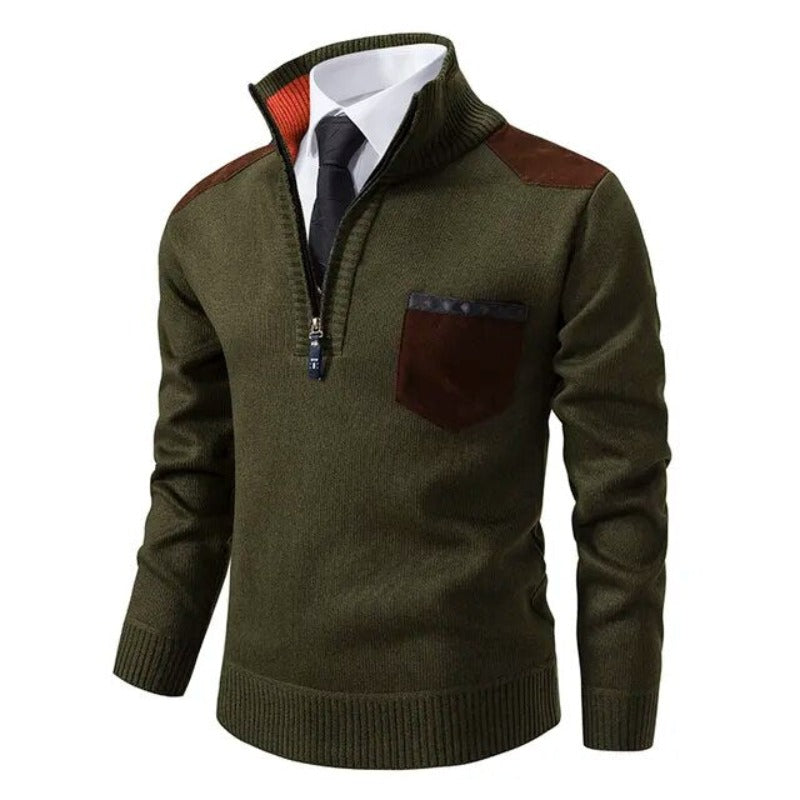 Men's Luxurious Crew-Neck Jumper — Elegant Autumn & Winter Knitwear for Smart-Casual & Formal Wear | Koossa