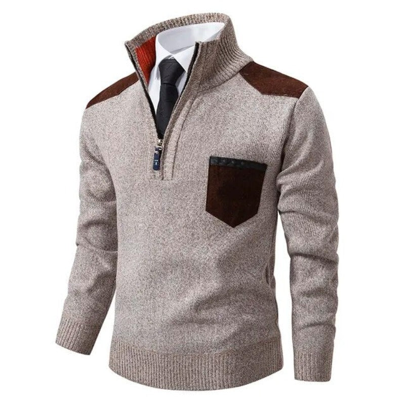 Men's Luxurious Crew-Neck Jumper — Elegant Autumn & Winter Knitwear for Smart-Casual & Formal Wear | Koossa