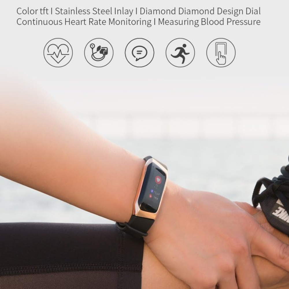 Montre Connectée Santé avec Suivi Cardiaque Continu et Mesure Tension Artérielle Étanche IP67 Multisport | Koossa