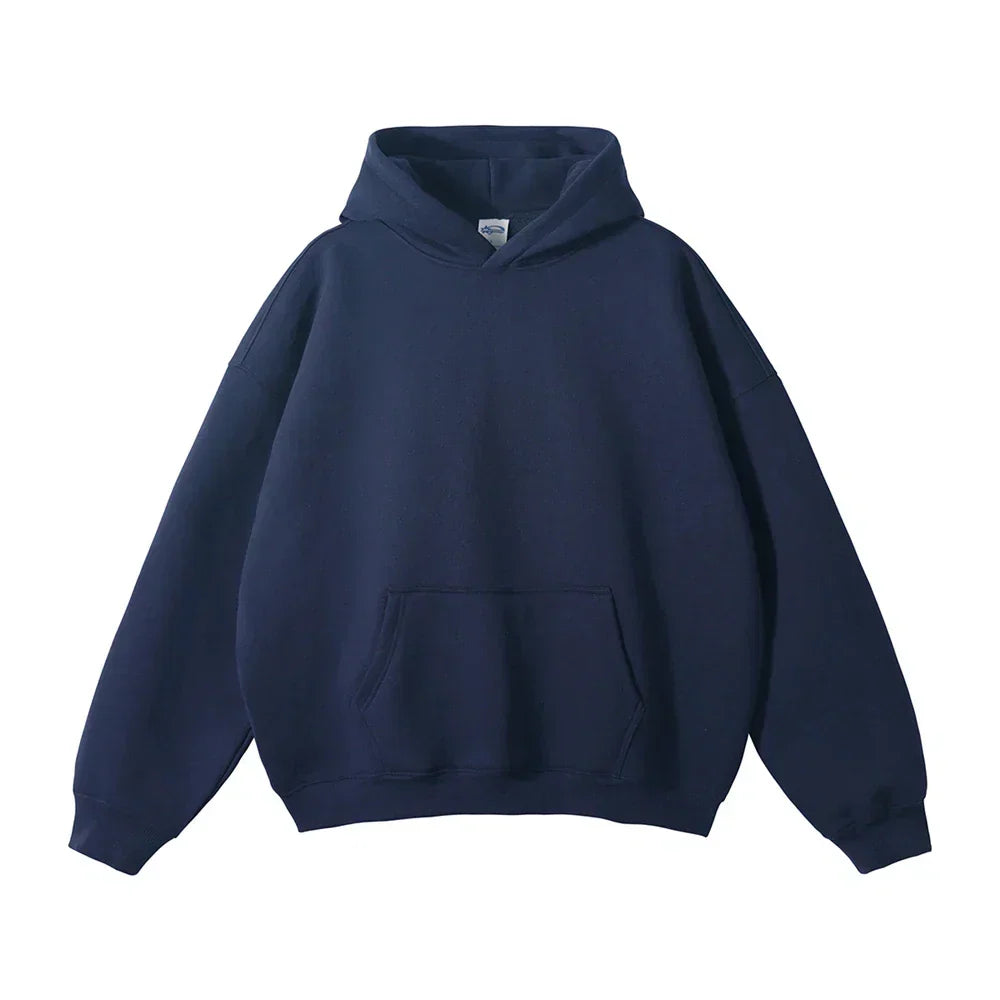 Men's Hooded Sweatshirt with Front Pocket – Cozy Pullover for Everyday Casual Wear, Comfortable Loose Fit Hoodie for Lounging | Lonoma