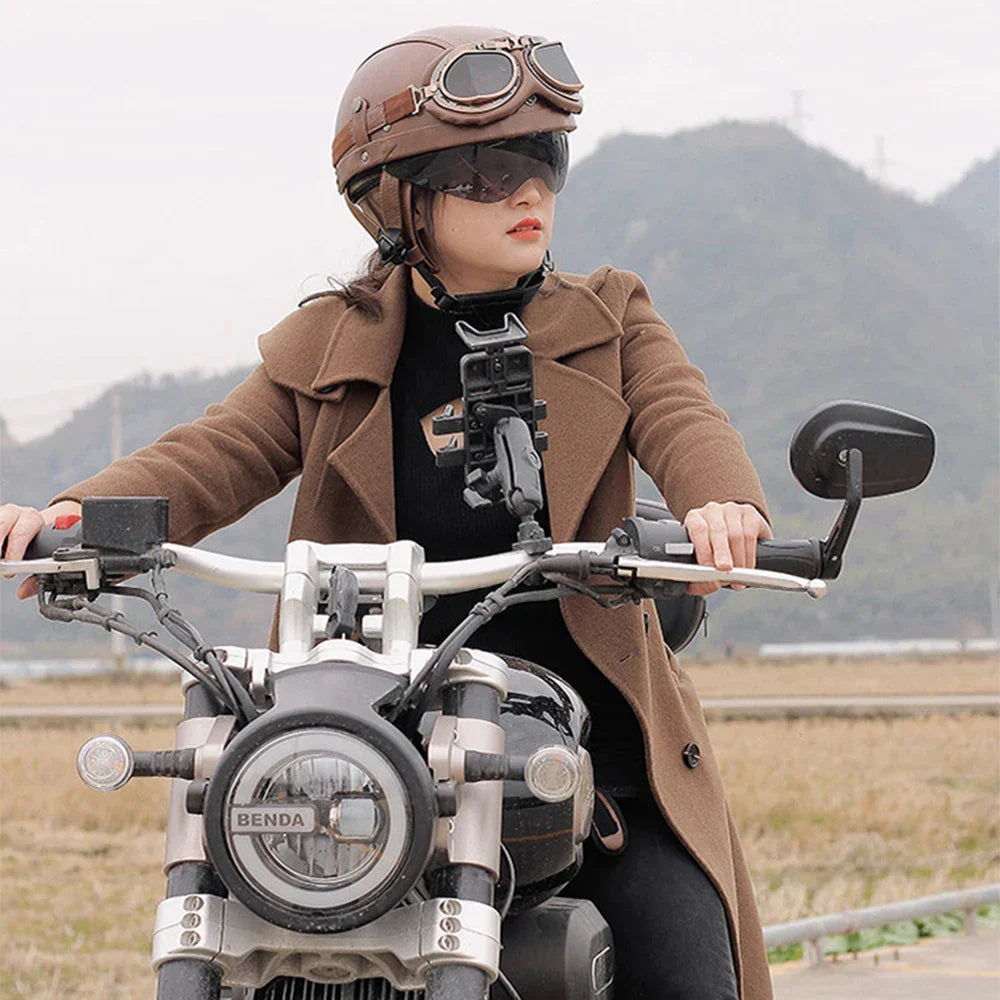 Half Helmet Motorcycle DOT Approved Lightweight ABS Shell Quick Release Buckle for Cruising Scooter Riding | Lonoma
