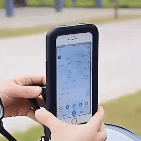 Support Téléphone Vélo Étanche Tactile Rotatif 360° Noir pour Navigation GPS sous la Pluie et par Tout Temps | Koossa