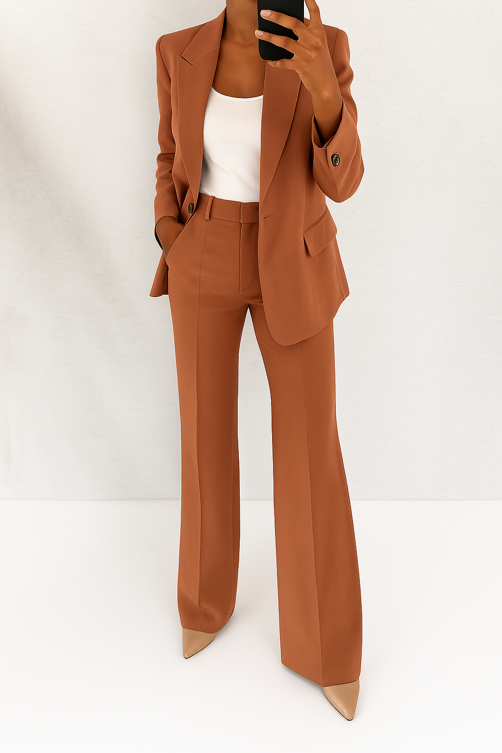 Women's Tailored Two-Piece Suit — Elegant Blazer & Trouser Set for Work & Special Occasions | Koossa