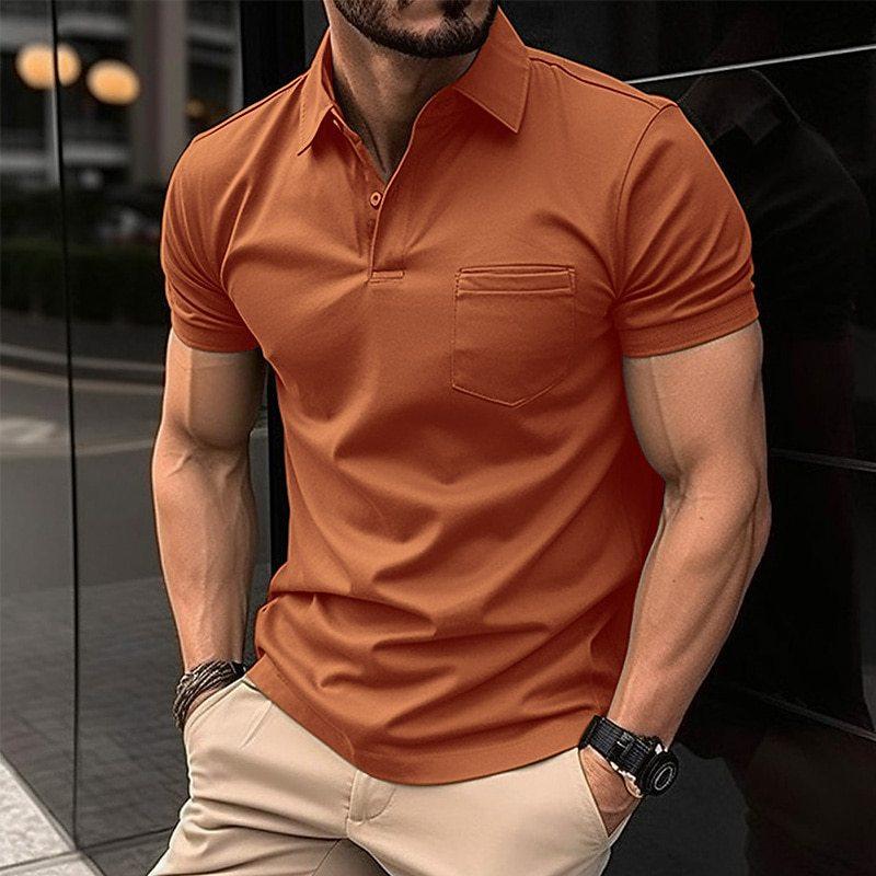 Men's Slim-Fit Collared Polo Shirt in Classic Colours – Effortless Style for Work and Weekend | Koossa