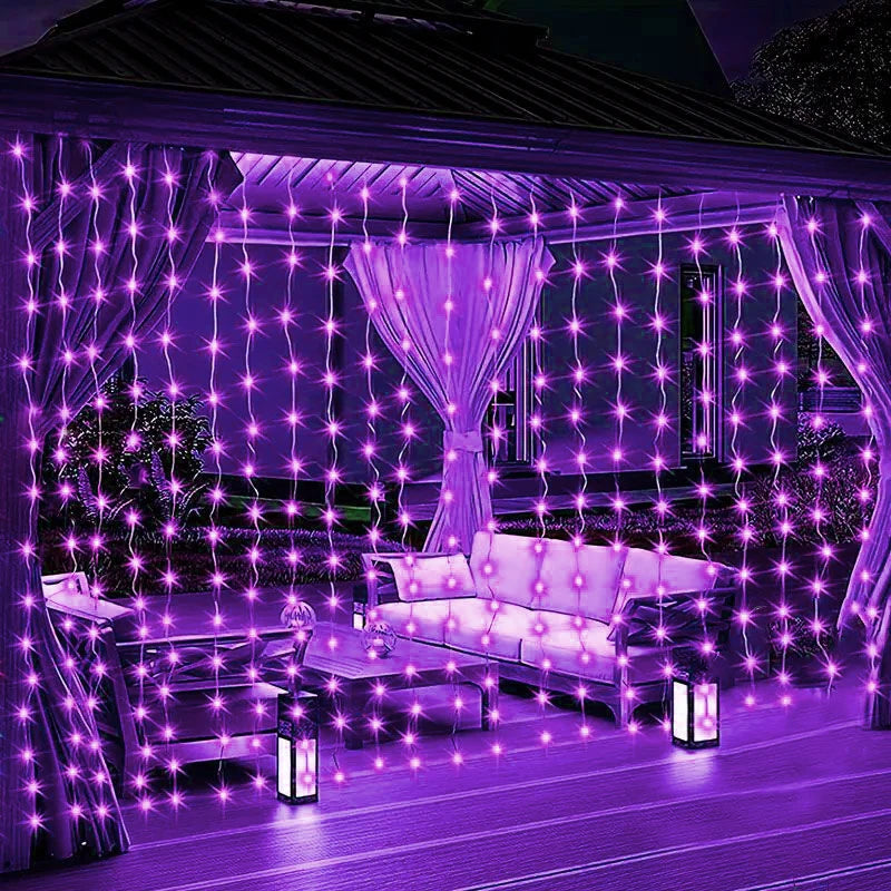 LED Curtain String Lights USB 8 Modes Fairy Lights for Bedroom Wedding Party Holiday Decor Indoor Outdoor Waterfall Twinkle Lights | Lonoma