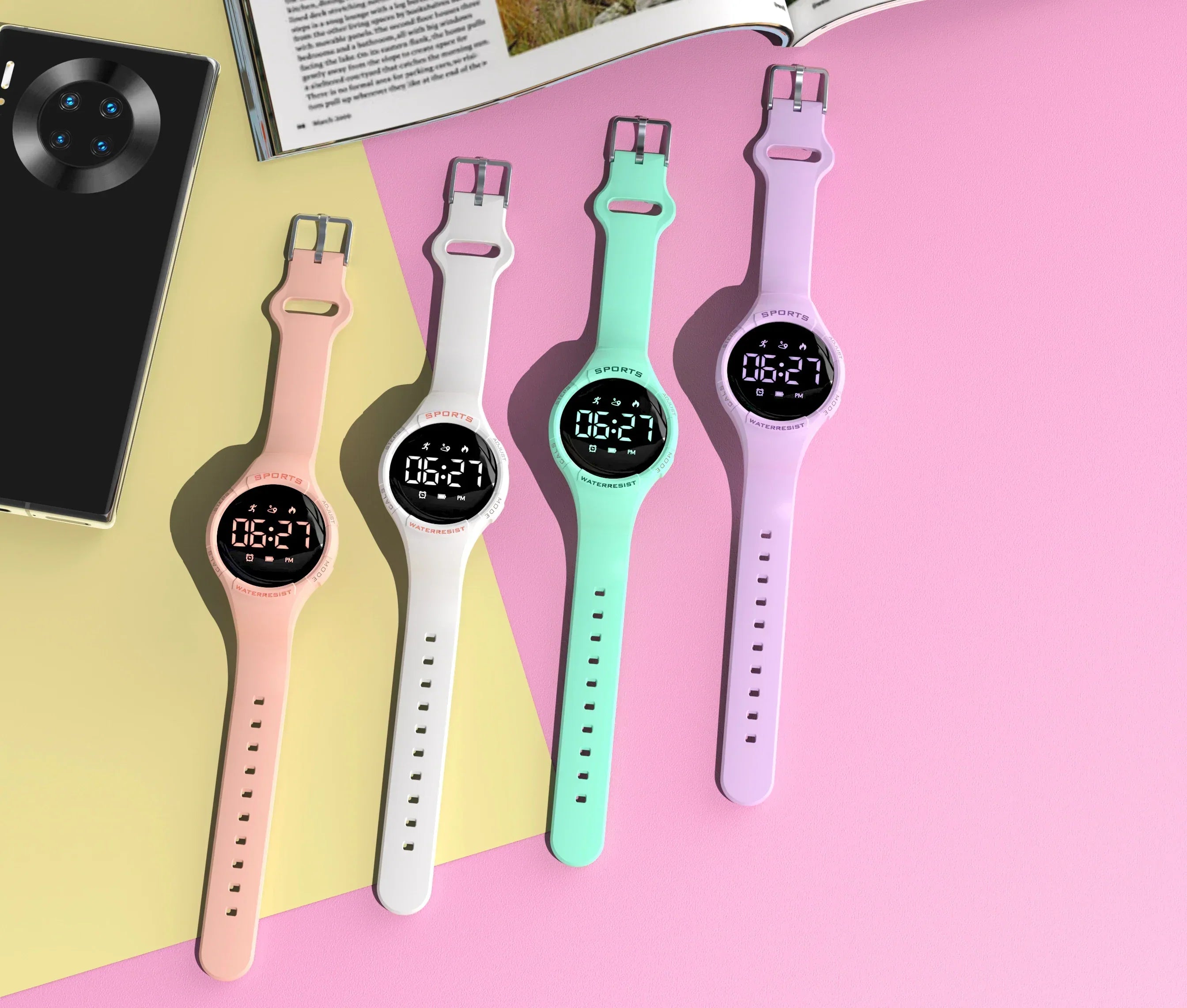 Montre connectée enfant étanche IP68 avec suivi d'activité sport 3D pour école loisirs et usage quotidien | Koossa