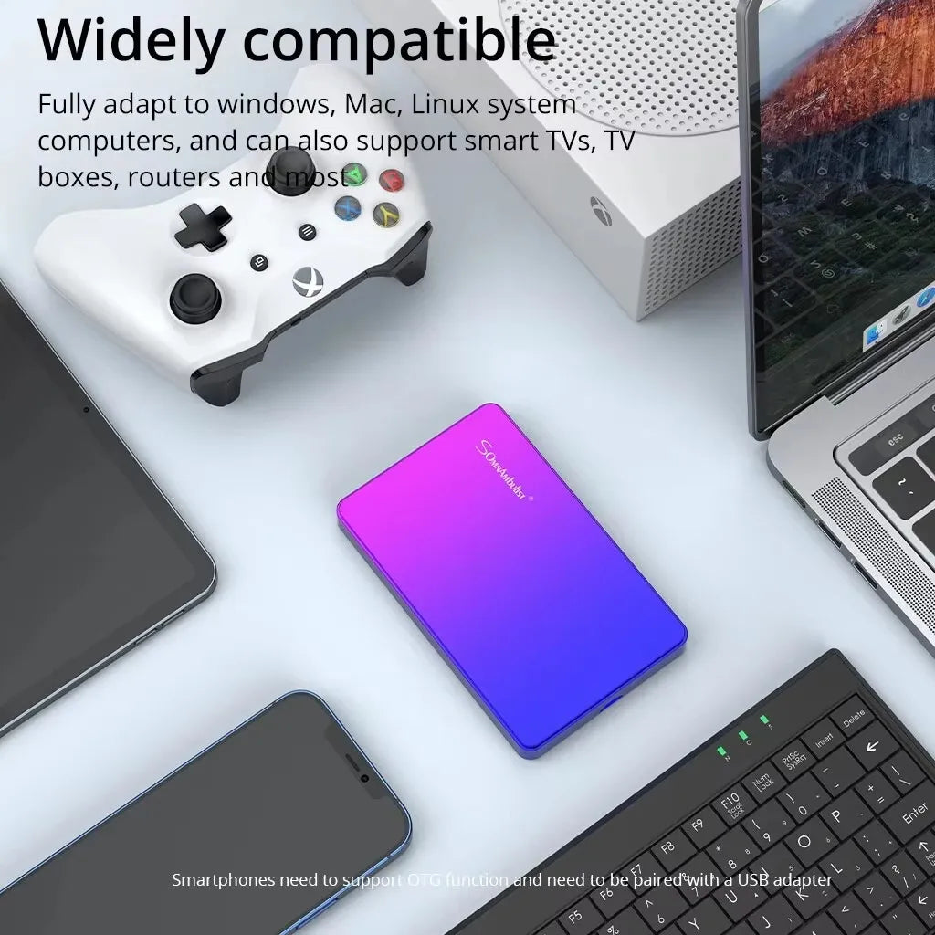 2.5-Inch Portable External Hard Drive USB 3.0 Storage for Desktop Laptop Gaming Consoles TV Compatible | Lonoma
