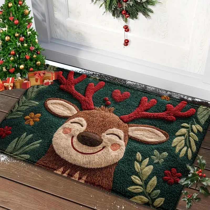 Kerstdeurkleed Vrolijk Kerstfeest Mat Festival Kerstman Buitendecoraties Huis 2026 Navidad Kerstversiering Nieuwjaar 2027