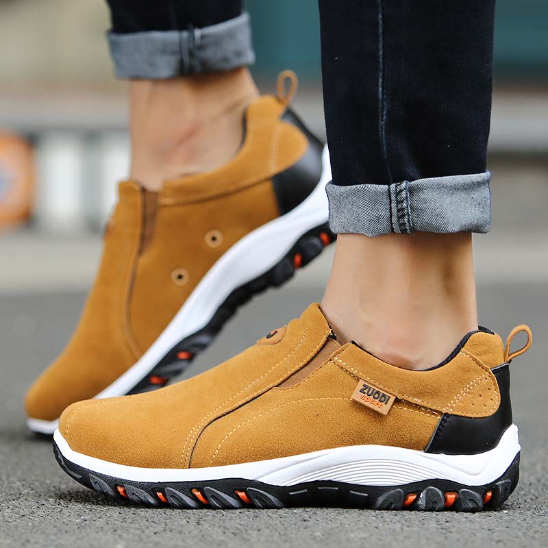 Men's Outdoor Walking Shoes — Robust Slip-On Hiking Shoes for All-Terrain Adventures & City Travel | Koossa