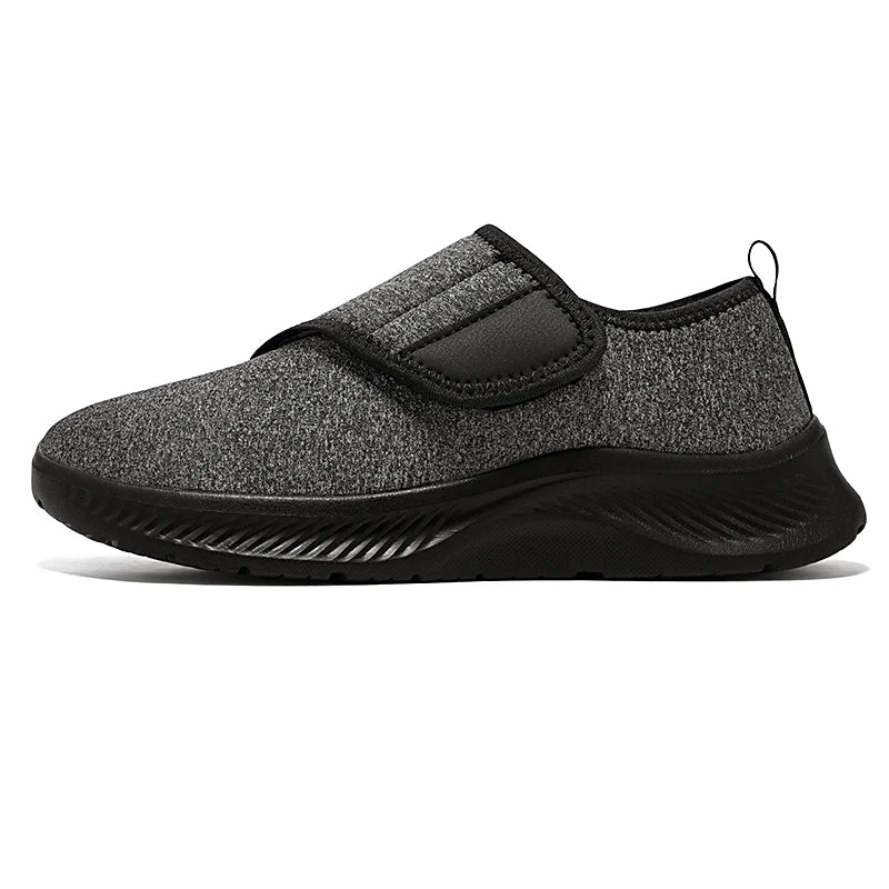 Adjustable Slip-On Shoes with Plush Lining for Sensitive Feet, Elderly Comfort Footwear for Bunions and Swelling | Lonoma