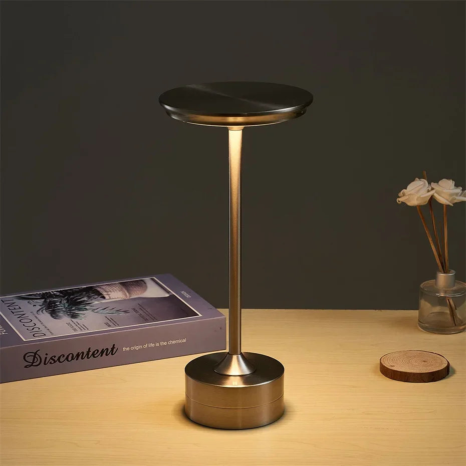 Cordless Rechargeable Table Lamp with Touch Control, 3 Light Modes, Portable LED Nightstand, Desk & Reading Lamp for Bedroom | Lonoma
