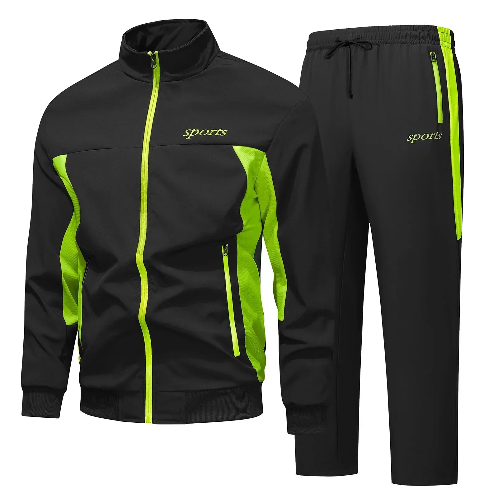 Men's Two-Piece Track Suit Set in Navy, Grey & Black – Coordinated Comfort for Active Days & Relaxed Weekends | Koossa
