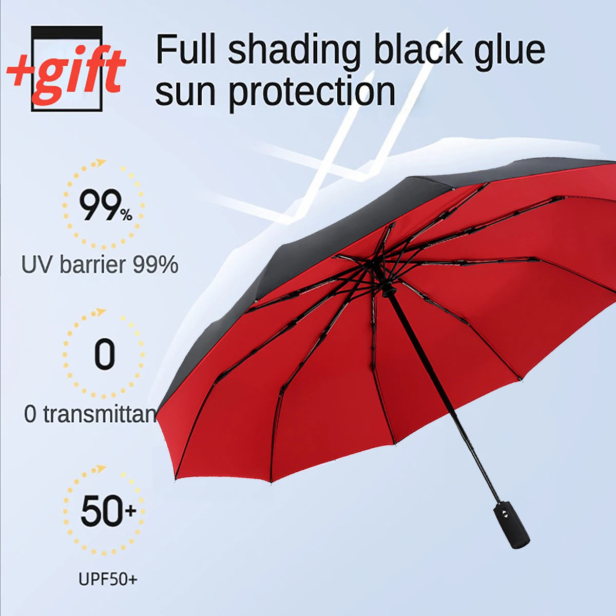 Automatic Open Close Umbrella Compact Folding Windproof Rain Travel Canopy for Women Men Commute Daily Use Storm Protection | Lonoma