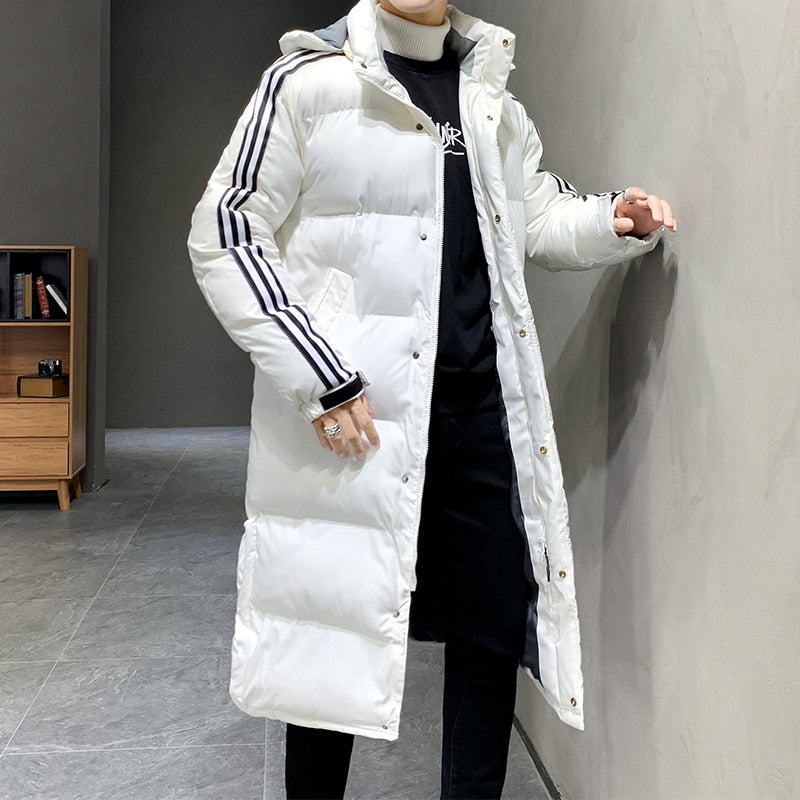 Women's Hooded Long Winter Puffer Coat — Warm Quilted Jacket for Cold Weather & Winter Days | Koossa