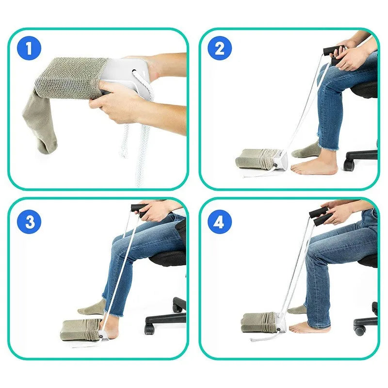 Sock Aid Tool for Seniors & Arthritis Patients – No Bending Required, Anti-Slip Design for Easy Dressing | Lonoma