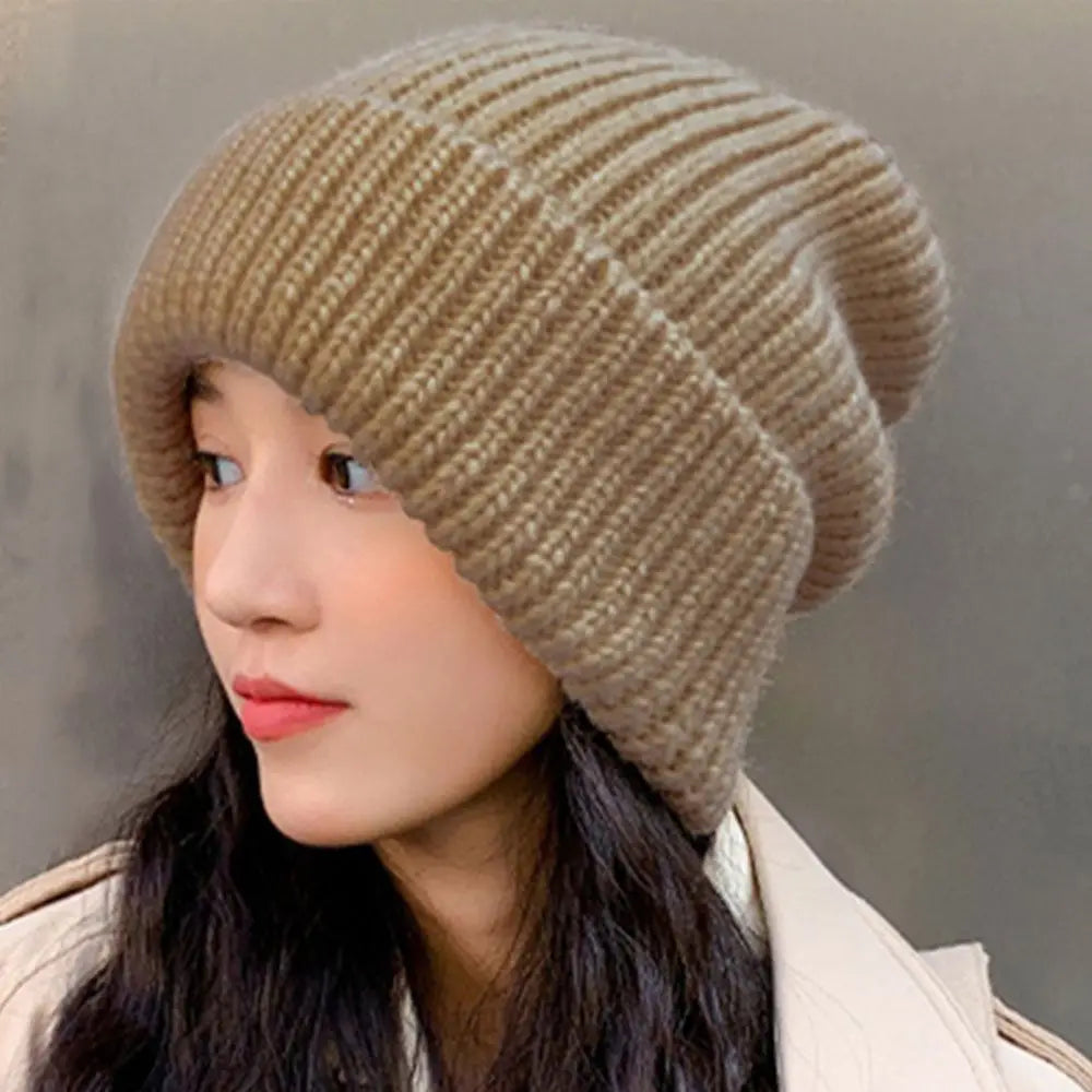 Unisex Knit Beanie Hat – Soft Cotton Skull Cap for Winter – Stretchy One Size Fits All – Everyday Warm Headwear for Men and Women | Lonoma