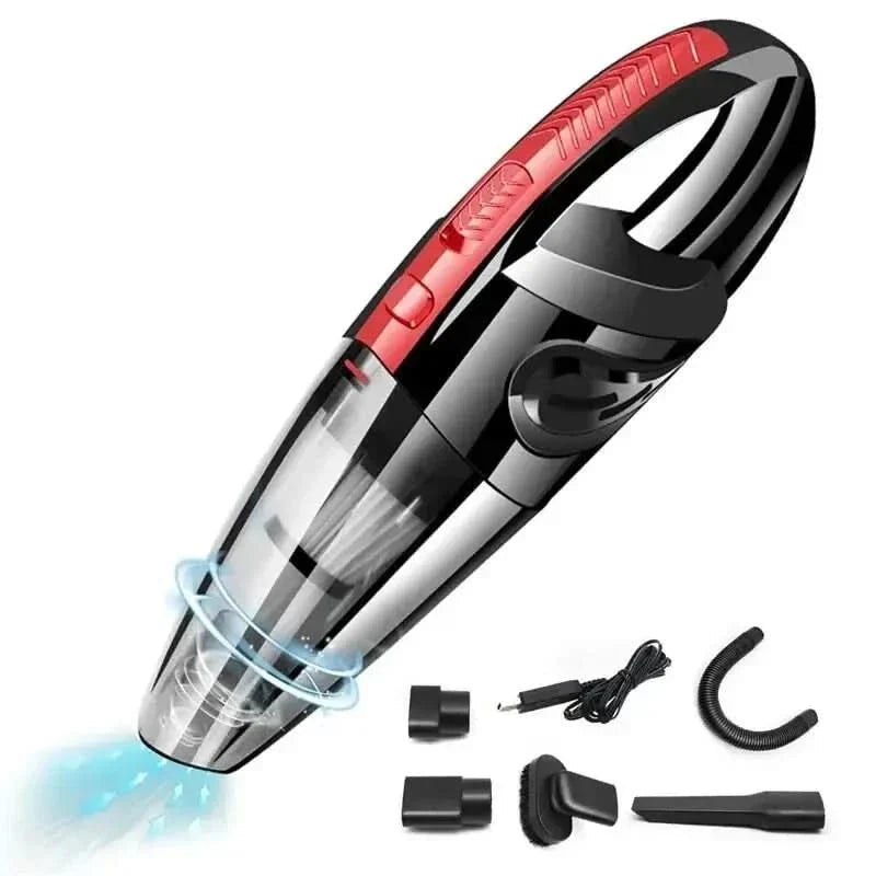 Aspirateur à Main Sans Fil 120 W Sec et Humide Rechargeable Compact pour Voiture Maison Cuisine Bureau | Koossa