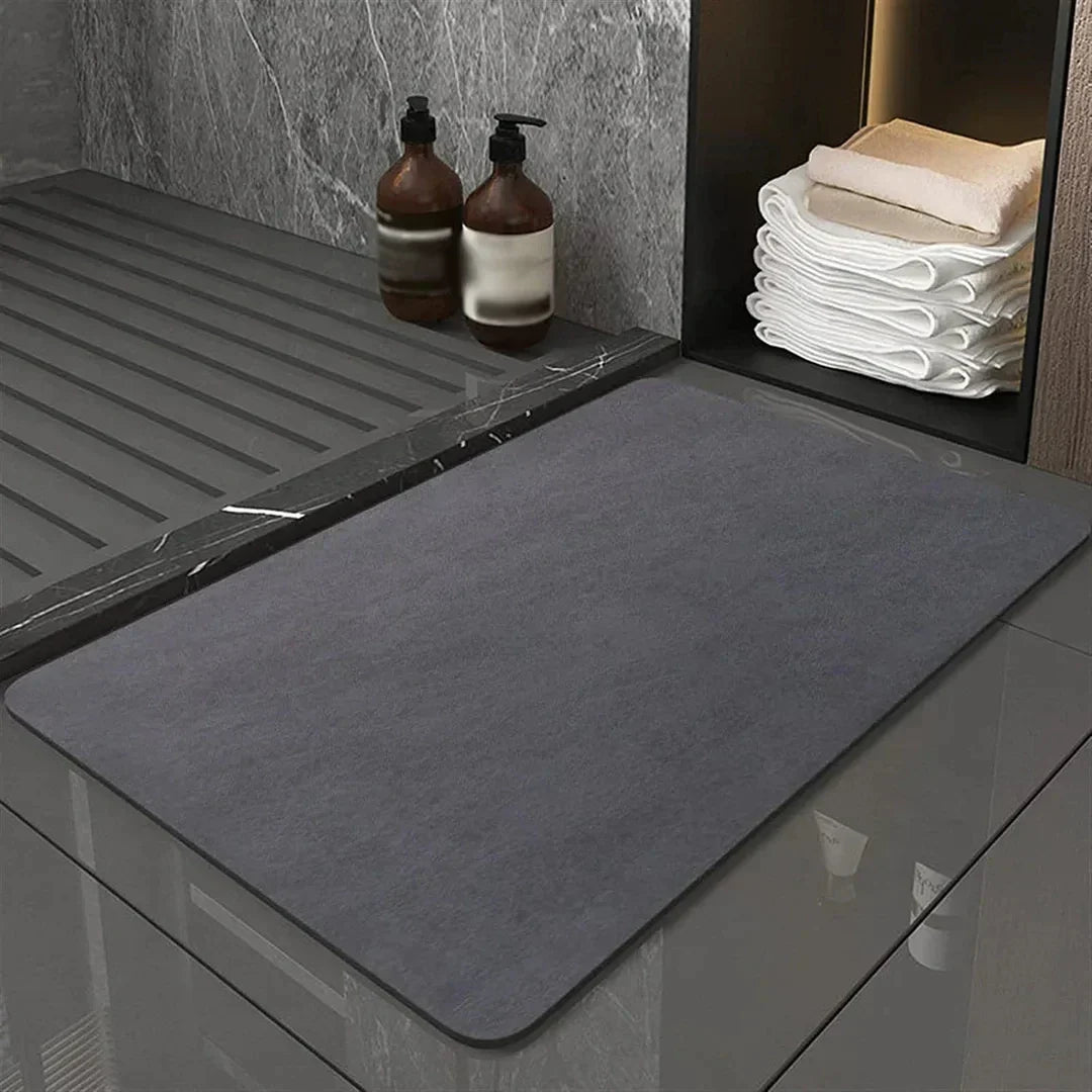 Tapis de bain en terre de diatomée absorbant ultra-rapide 40 × 60 cm antidérapant écologique séchage instantané | Koossa